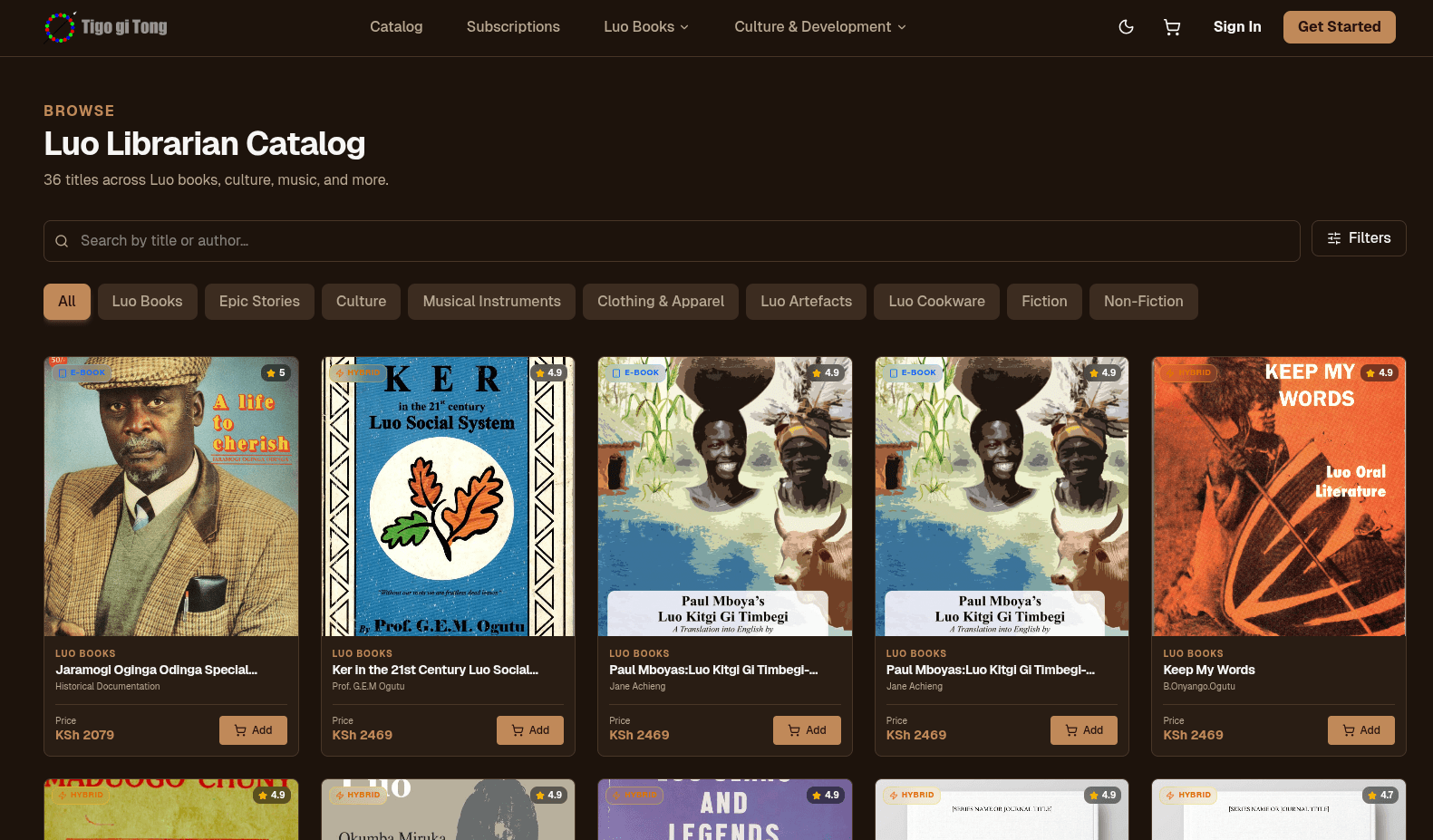 Tigo Gi Tong - E-Commerce